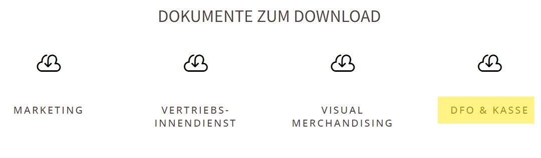 DFO & Kasse: Neuer Bereich im Storeportal
