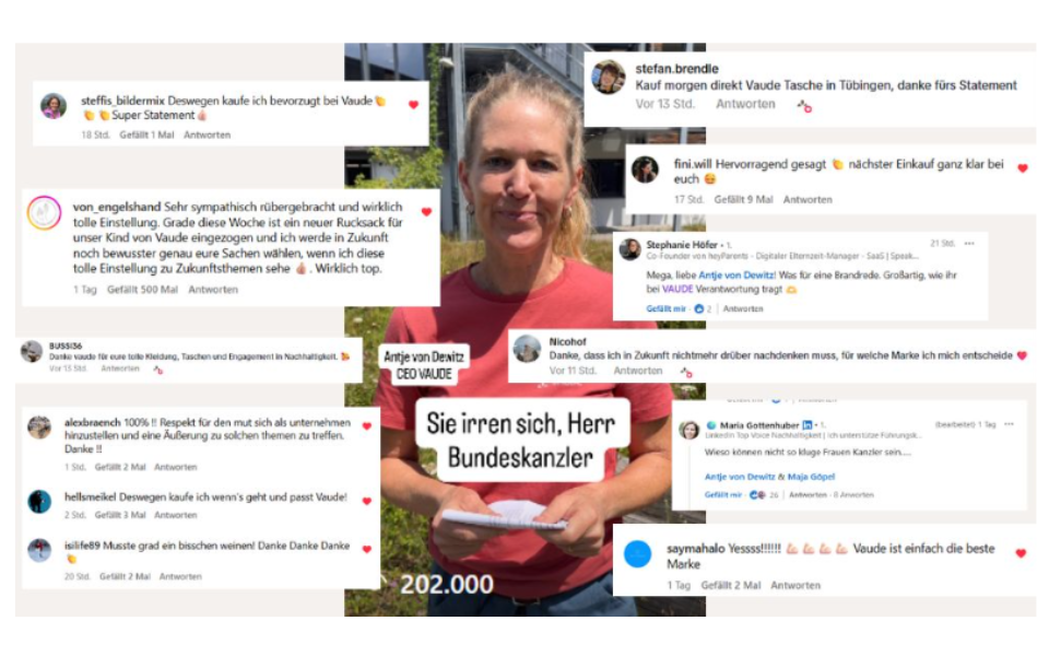 Mutmachende Kommentare – Antje geht auf Social Media viral