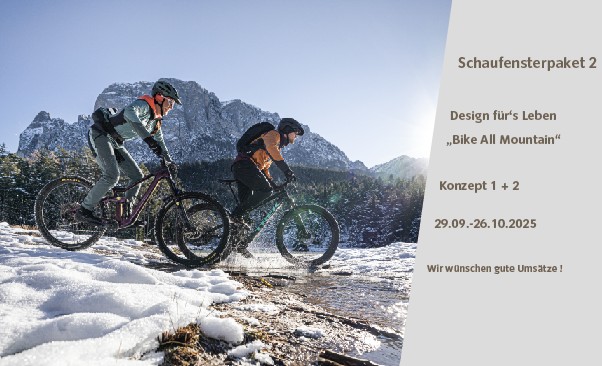 Schaufensterpaket 2 „Design fürs Leben – Bike AM“ vom 29.09. – 26.10.2025